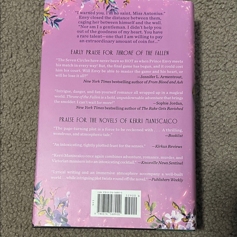 B&N Exclusive ‘Throne of the Fallen’ by Kerri Maniscalco hardcover book - Picture 2 of 6